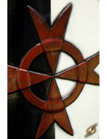 Escudo cruzado preto e branco, 70 x...