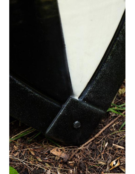 Escudo cruzado preto e branco, 70 x...