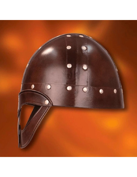 Capacete Viking Vendel, couro