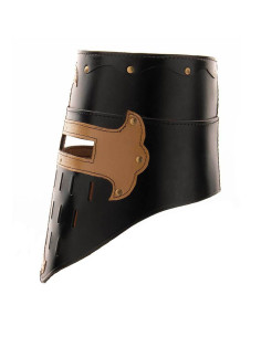 Grandes Helm Crusaders, couro preto 2