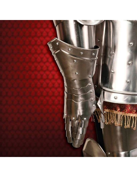 Armadura completa Augsburg, com suporte