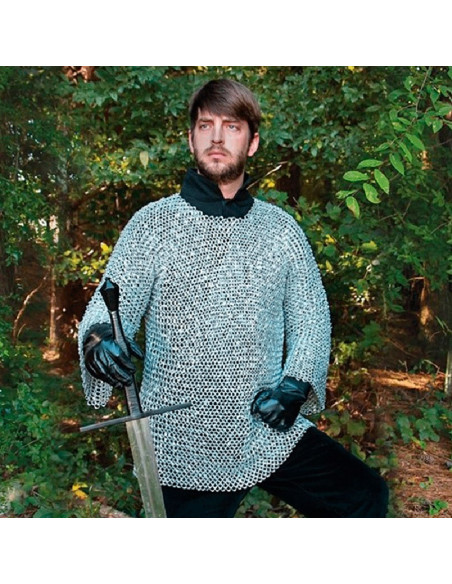 Cota de malha medieval de alumínio