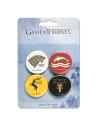 Conjunto B de 4 pinos da saga Game of Thrones