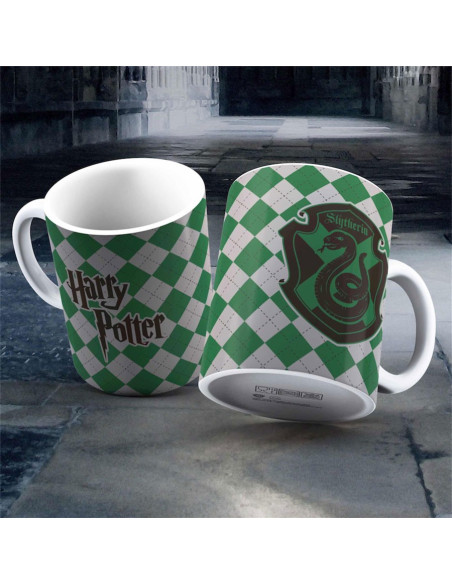 Caneca de cerâmica branca Harry...