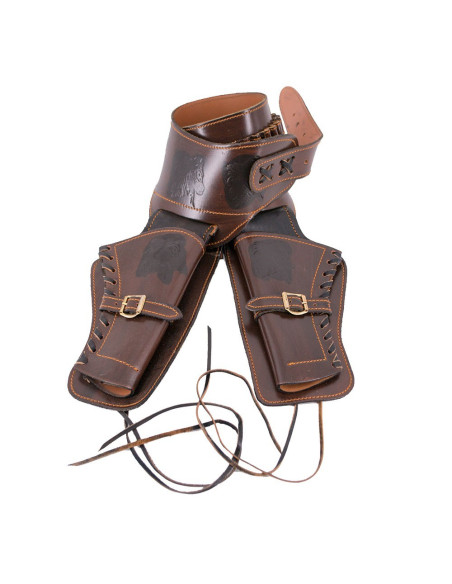 Canana pele para 2 revólveres