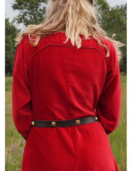 Vestido Medieval Isabel, Veludo Vermelho