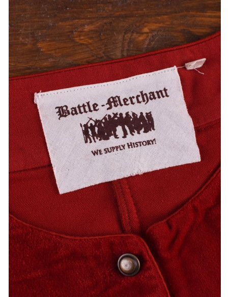 Vestido Medieval Isabel, Veludo Vermelho