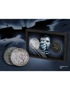 conjunto de 2 moedas Harvey Dent Batman: dois lados com...