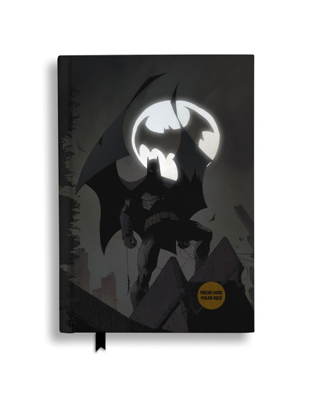 Caderno com Light Batman Batsignal,...