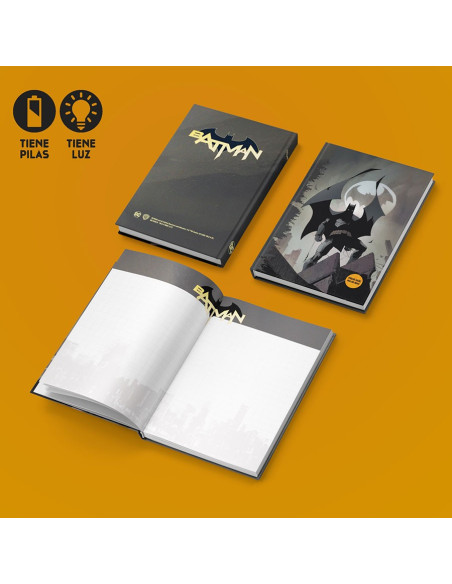 Caderno com Light Batman Batsignal,...