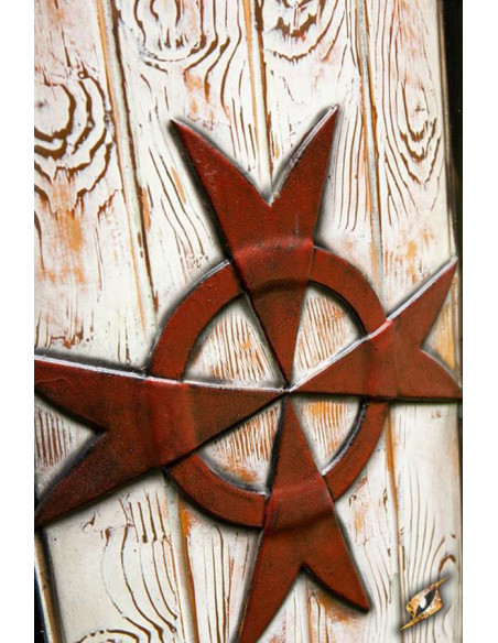 Escudo Templário Vermelho 90 x 60 cm....