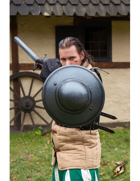 Escudo de esgrima medieval LARP, látex