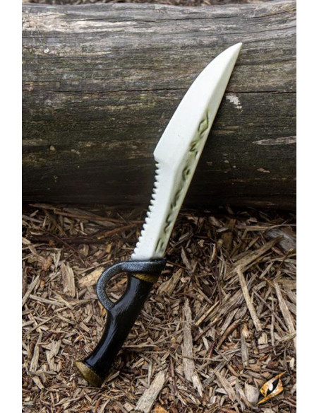 Adaga medieval de osso, látex