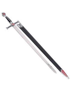 Espada Templária cadete, punho veludo preto