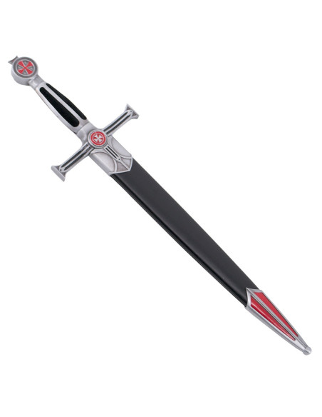 A espada Templária, níquel, punho veludo