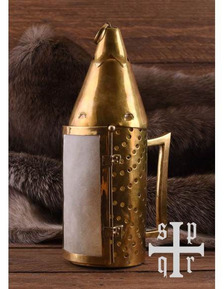 Castiçal medieval em latão