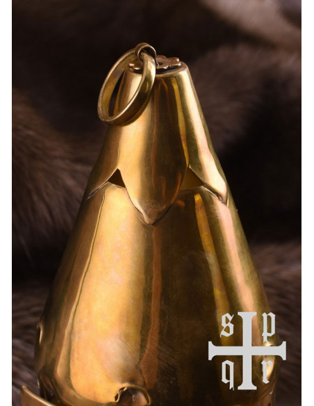 Castiçal medieval em latão