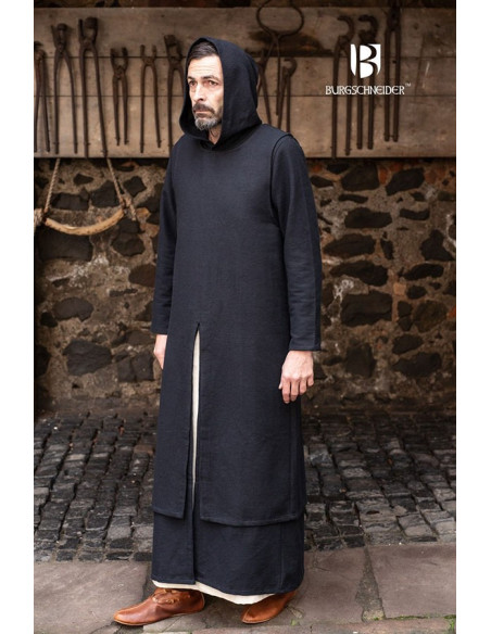 Tabardo medieval Thibaud, preto