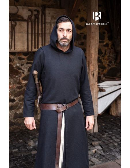 Tabardo medieval Thibaud, preto