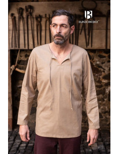 Camisa medieval gravatas Ulrich, cânhamo