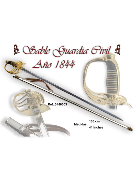 Sabre Oficial da Guarda Civil, ano 1844