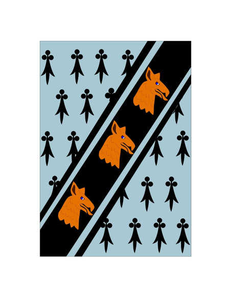 Estandarte Medieval Cabeça de Dragão