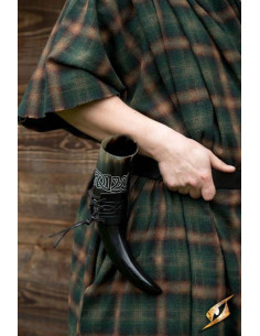 Baldric de couro para chifre viking 2