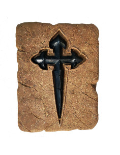 Pegada Histórica Cruz de Santiago, 20 x 15 cm.