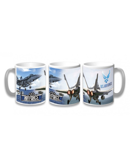 Caneca de cerâmica Força Aérea dos EUA