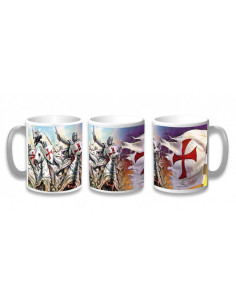 Caneca de Cerâmica Guerreiros Templários