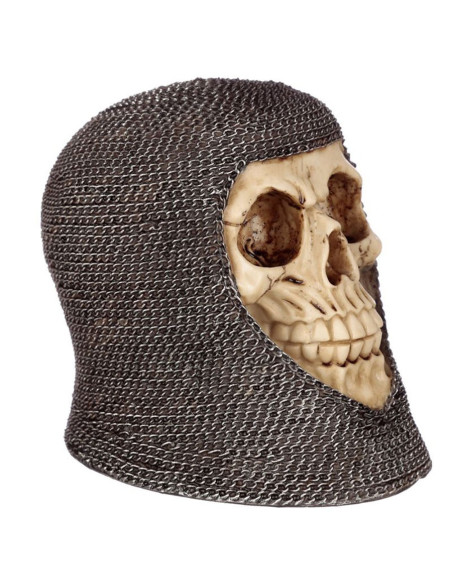 Miniatura de caveira medieval com...