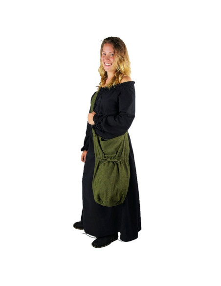 Bolsa de ombro verde Leti