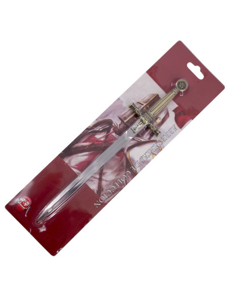 Abre-cartas-Maçônico, acabamento bronze