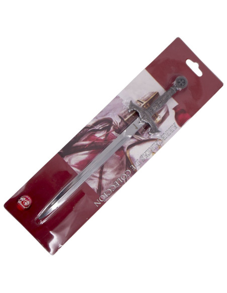 Abre-cartas-Templário, acabamento em...