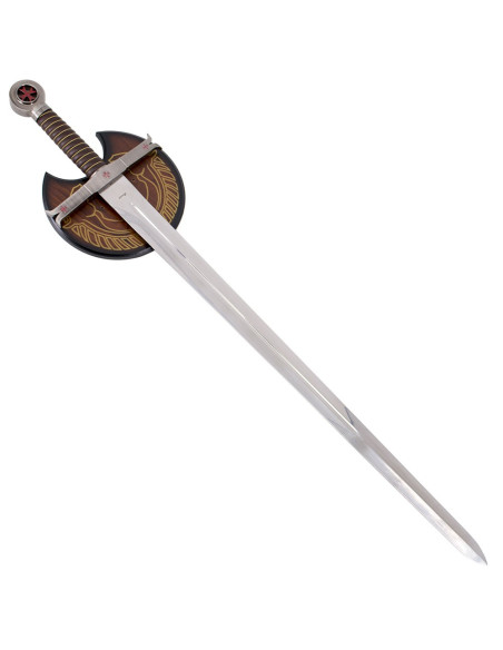 Espada Templária, com suporte de parede