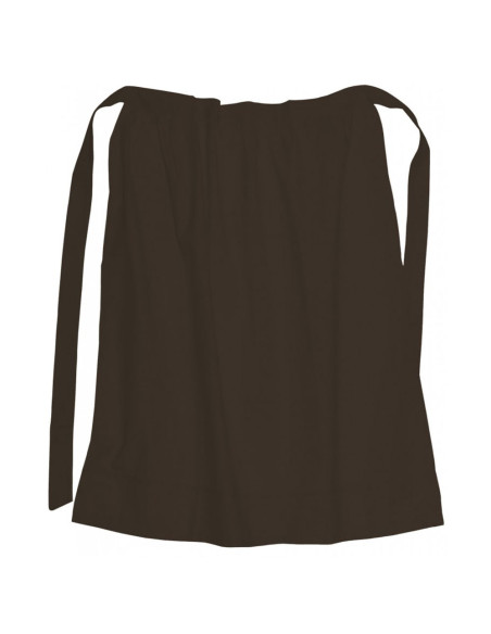 Avental de algodão medieval, castanho...