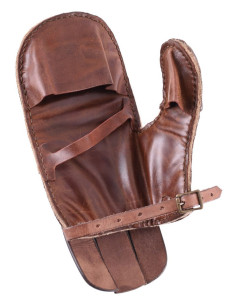 Luva de couro acolchoada para esgrima e recreação, mão... 2