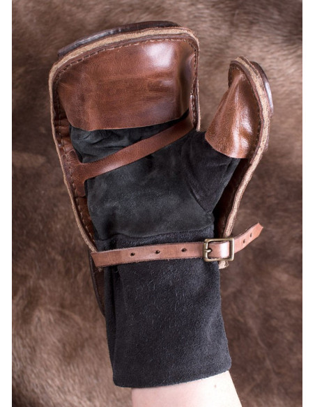 Luva de couro acolchoada para esgrima...