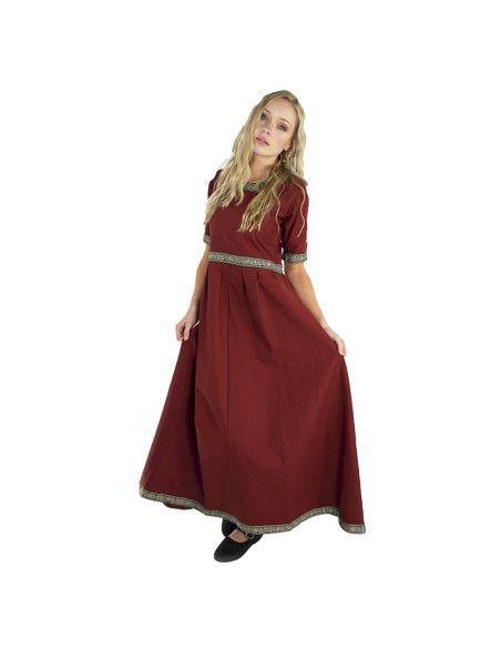 Vestido medieval mulher Enin, cor...