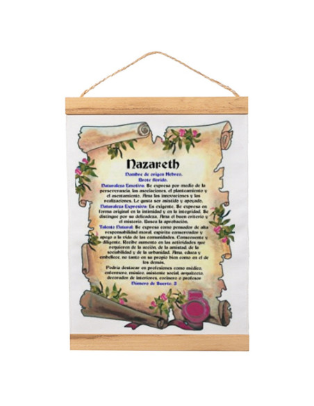 Flâmula com moldura em madeira...