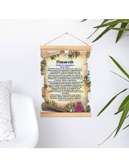 Flâmula com moldura em madeira...