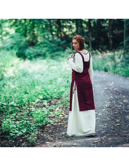 Avental medieval Viking Aila em lã,...