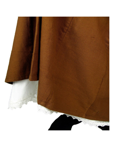 Anágua Manon com babados, branco natural