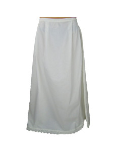 Anágua Manon com babados, branco