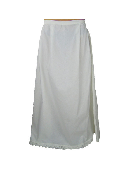 Anágua Manon com babados, branco