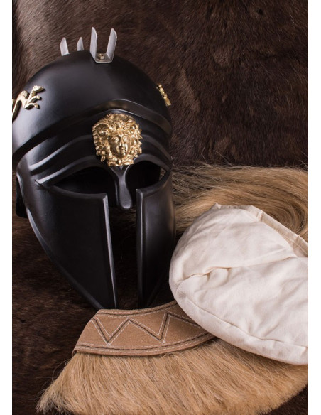 Capacete ítalo-coríntio com pluma, S...