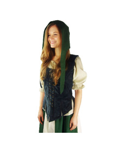 Crespina mulher medieval modelo Alex, verde