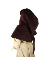 Gugel lã medieval modelo Anita, marrom escuro