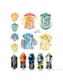 Conjunto de 55 adesivos de Harry Potter