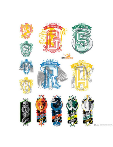 Conjunto de 55 adesivos de Harry Potter